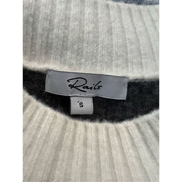 Rails Lana Mixed Abstract Tiger Wool Cashmere Blend Sweater Size S - Picture 5 of 10